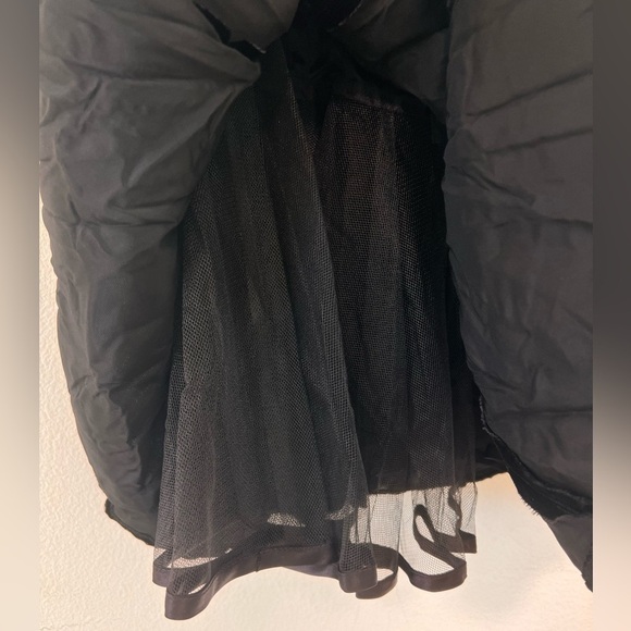 Vintage Betsy & Adam Embellished Sequin Crushed Black Velvet Halter Dress 5/6 - Picture 11 of 13